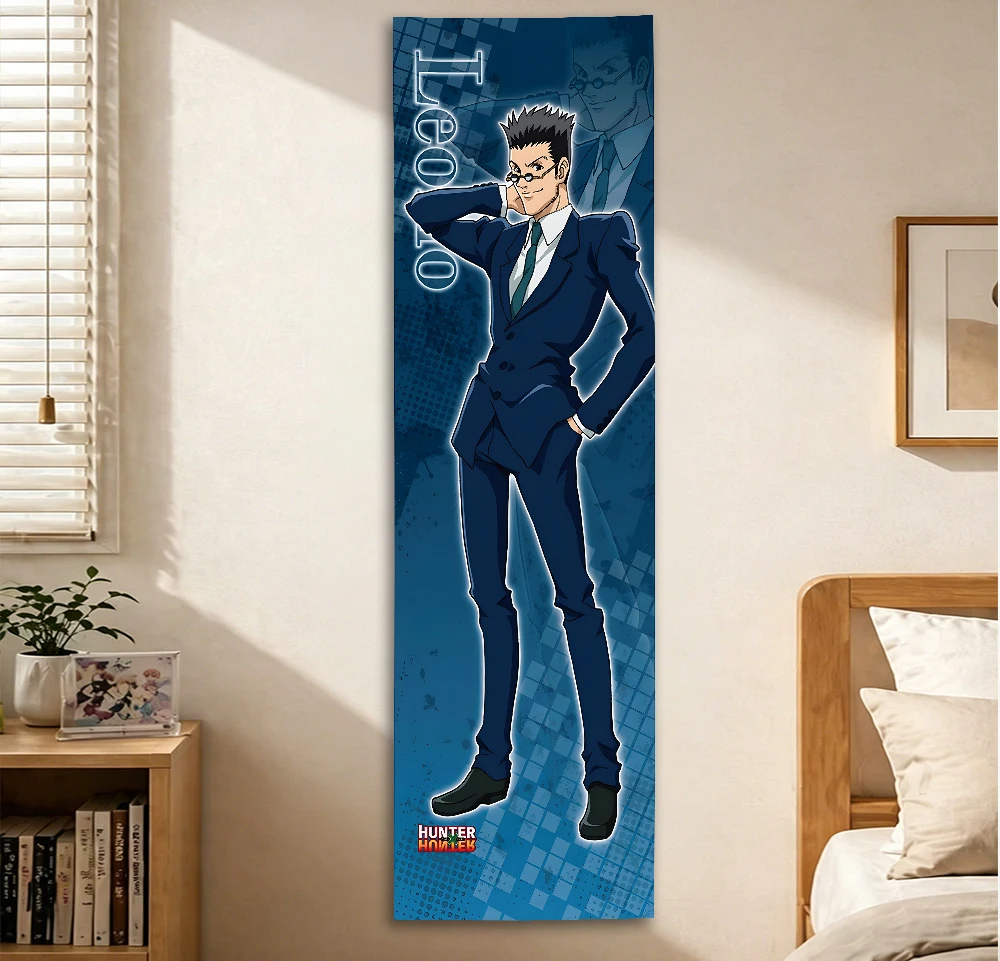 H-Hunter x Hunter Leorio Paradinight Vertical Tapestry, Anime Wall Hanging