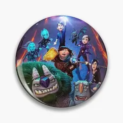 Trollhunters Rise Of The Titans Soft Button Pin Clothes Women Gift Funny Decor Badge Jewelry Lapel Pin Fashion Metal Lover