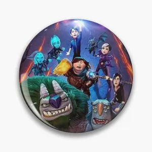 Trollhunters Rise of the Titans Pin weicher Knopf für Frauen, Kleidung, lustige Dekoration, Abzeichen, Revers, Metallliebe, Mode 10 Hauptverkäufe Trollhunter Amulett - №8