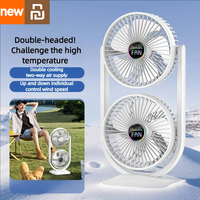 Xiami Youpin Double-Head Electric Fan Desktop USB Rechargeable Fan Strong Wind Double Layer Mijia Outdoor Air Circulation Fan
