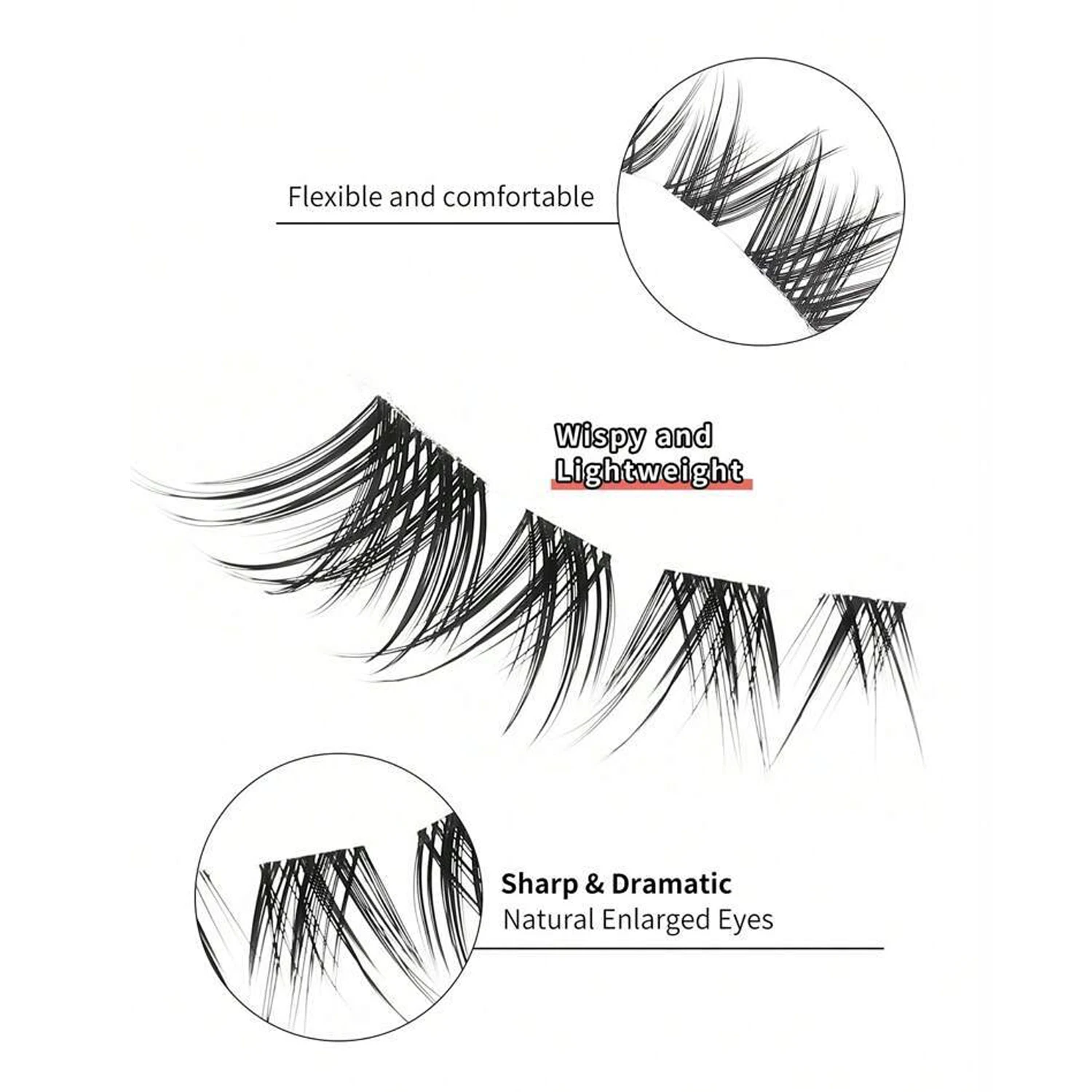 5 أزواج: رموش صناعية طبيعية وطويلة ونحيلة، مناسبة لمكياج الحفلات اليومية والرموش الصناعية للعين والجنية، مثالية لمظهر ساحر #2