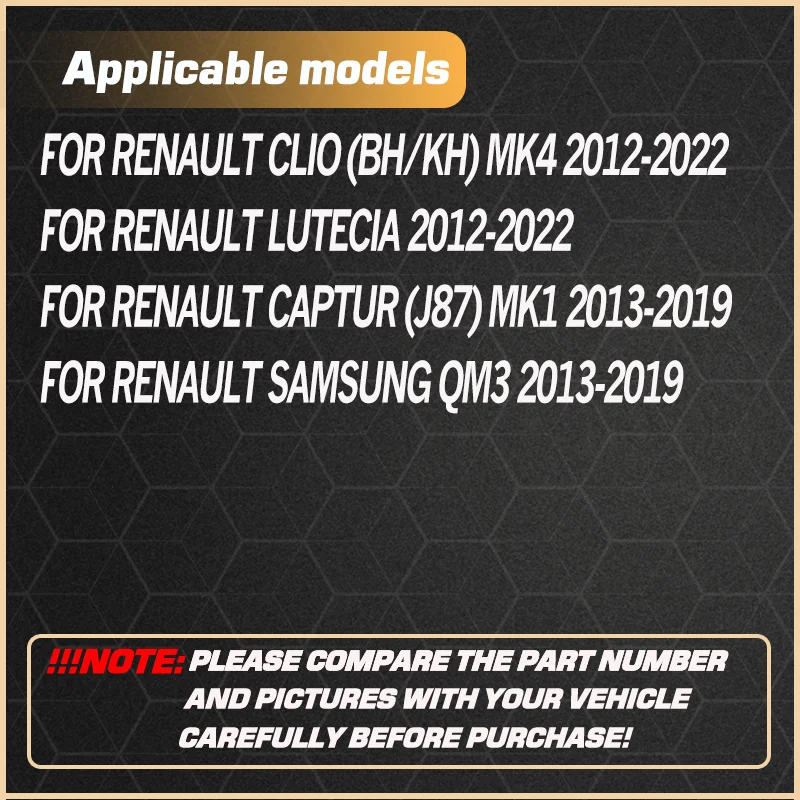 For Renault Clio MK4 Lutecia 2012-2022 Renault Captur MK1 Samsung QM3 2013-2019 LHD Car Headlight Turn Signal Switch 82011-67977