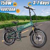 Vitilan I7 Pro 3.0 Electric bicycle 1200W motor 48V 20Ah battery 20*4.0 inch Fat Tire Electric Bike hydraulic disc brake E-Bike