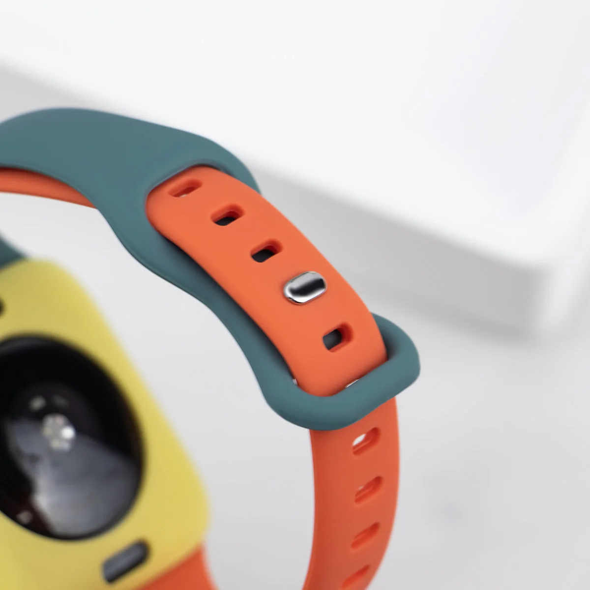 حلقة سيليكون ناعمة لساعة أبل 40/44 مللي متر 41/45 مللي متر 49Ultra 3 حافظة بحزام مطاطي رفيع لساعة Iwatch 987654SE321 38/42 مللي متر Correa #3