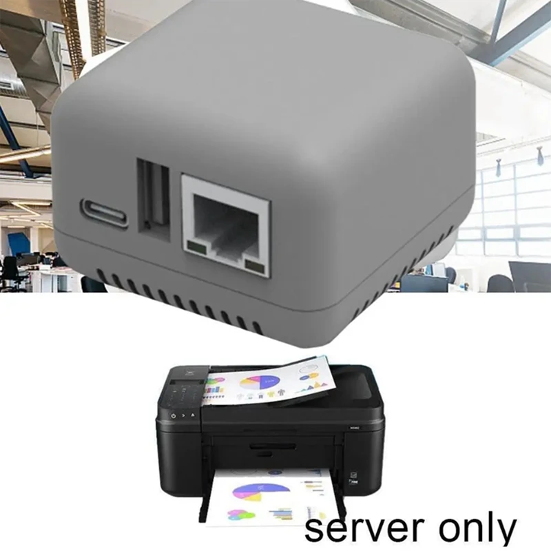 Wifi Network BT 4.0 Print Server Networking USB 2.0 Port Fast 10/100Mbps RJ-45 LAN Port Ethernet Print Network
