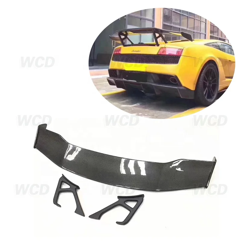 DMC Style Carbon Fiber Spoiler for Lamborghini Gallardo LP550 560 570 Trunk Spoiler Wing Car Accessories