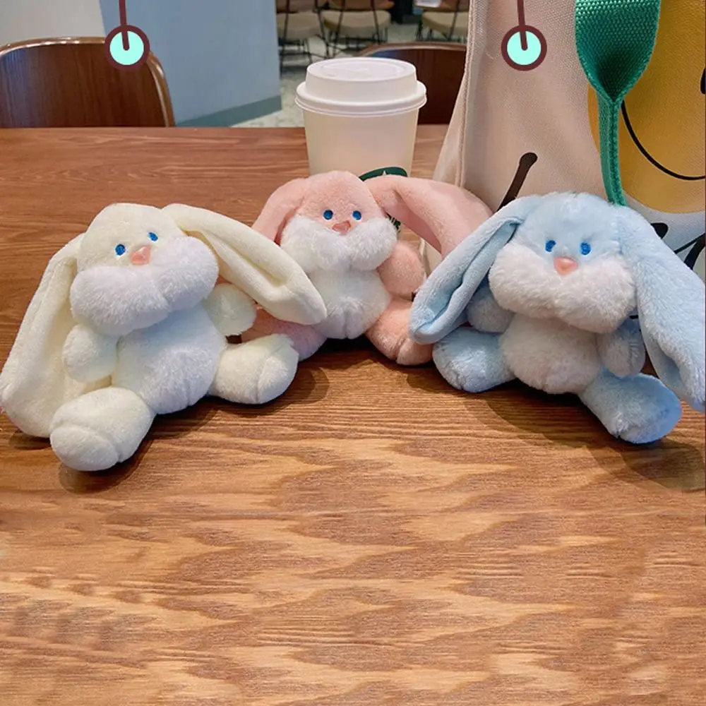 Large Children Bag Pendant Animal Plush Car Key Key Rings Key Chains Rabbit Cartoon Keychains Korean Keyrings