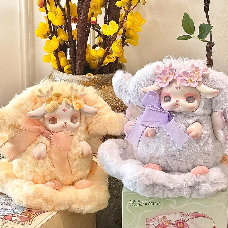 Oryginalne figurki Loloan Blooming Deer Series Blind Box, urocze figurki kolekcjonerskie, model lalki, dekoracja z kreskówek, prezent urodzinowy dla dzieci.
