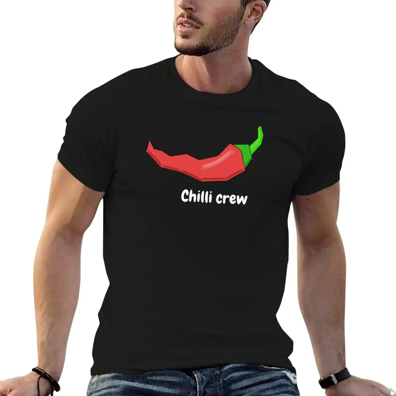 

Cartoon Chilli Crew T-Shirt anime shirt essential t shirt oversized graphic tee graphics mens graphic t-shirts funny