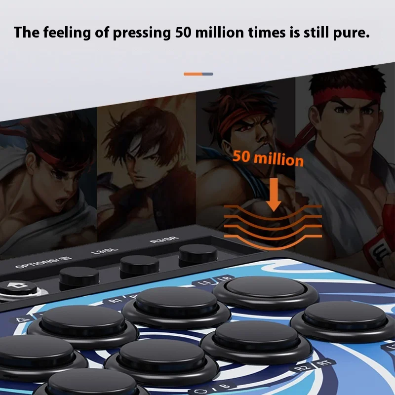 PXN 008 ستريت فايتر القتال عصا التحكم المخصصة أذرع التحكم في ألعاب الفيديو PS4 أندرويد التلفزيون التبديل البخار لعبة الملحقات USB توربو الكمبيوتر #5