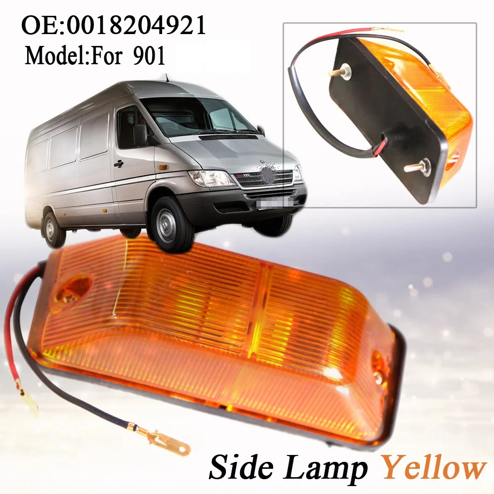 รีพีตเตอร์ปีกข้างหลอดไฟ LED ไฟเลี้ยวสำหรับ Mercedes Sprinter 1995-2012 A0018204921 2ชิ้น