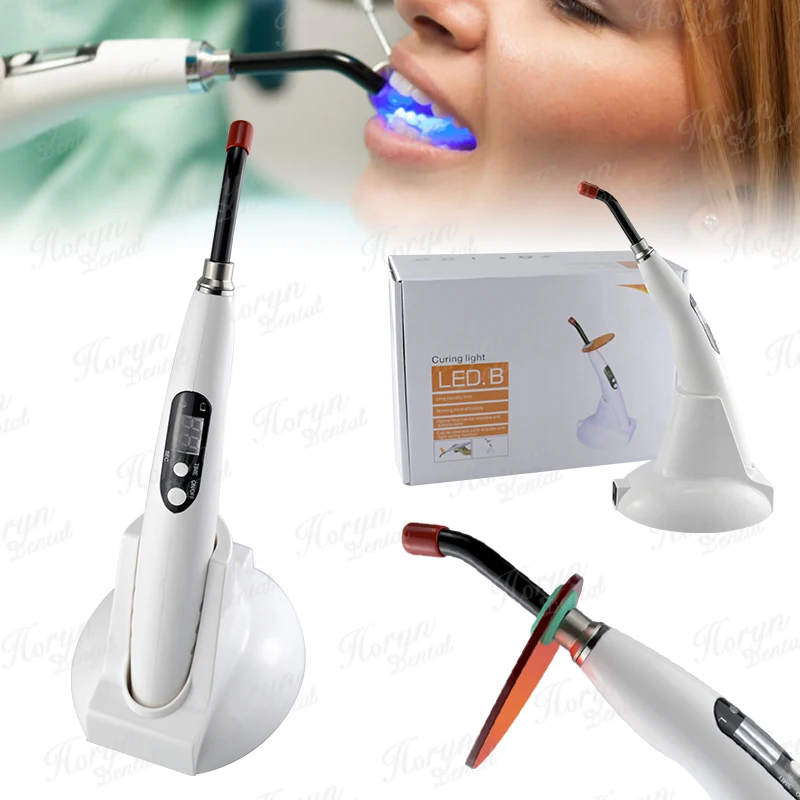 Powerful 5w Light Cure Lamp led.b den tal Machine with White Coating Compatible with wood pecker Led Curing Light