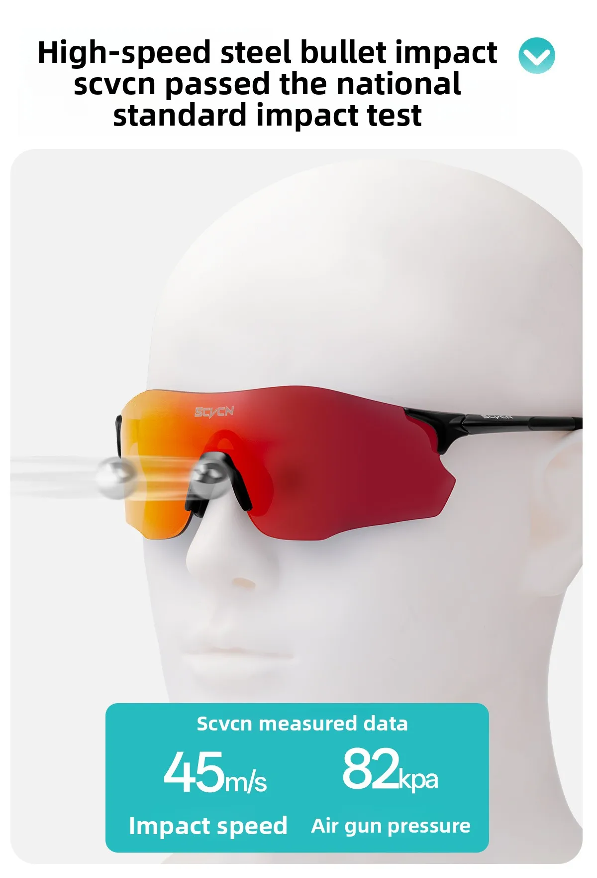 SCVCN Laufbrille, leicht, lichtempfindlich, farbwechselnd, für Tag und Nacht, Dual-Use, für Laufen, Marathon, Wandern, winddichte Schutzbrille – Detail 8