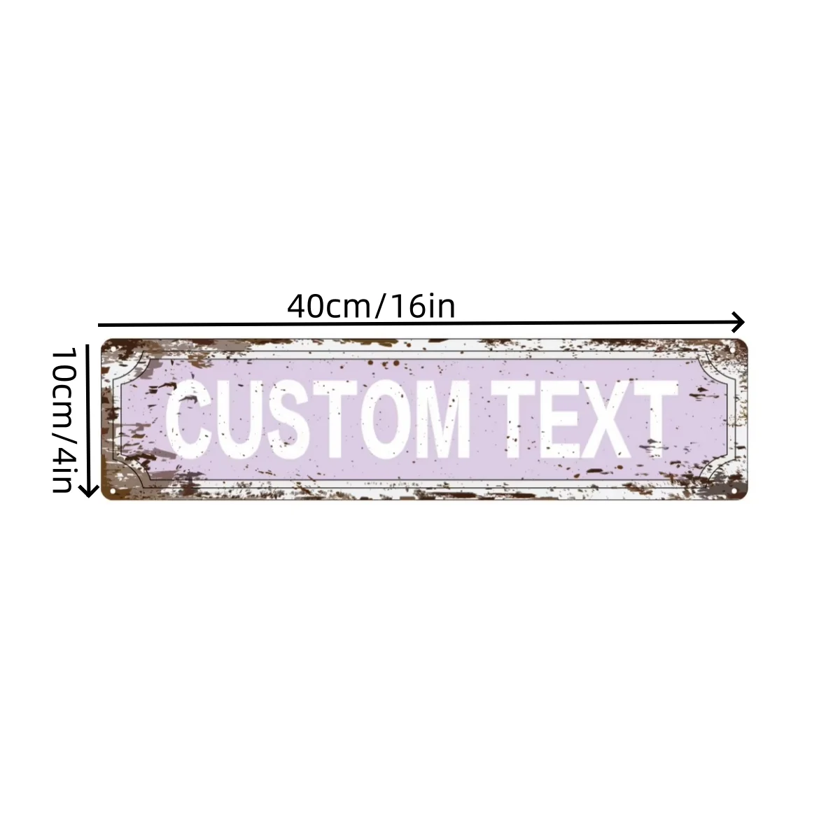 1pc Personalized Name Iron Poster Metal Painting, 12 Styles Available For Bedroom And Club Wall Decor