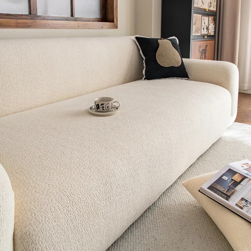 Adjustable Elastic Sofa Cover Velvet Armchair Protector Corner L Shape Stretch Couch Covers for Living Room 1/2/3/4/5 Seater