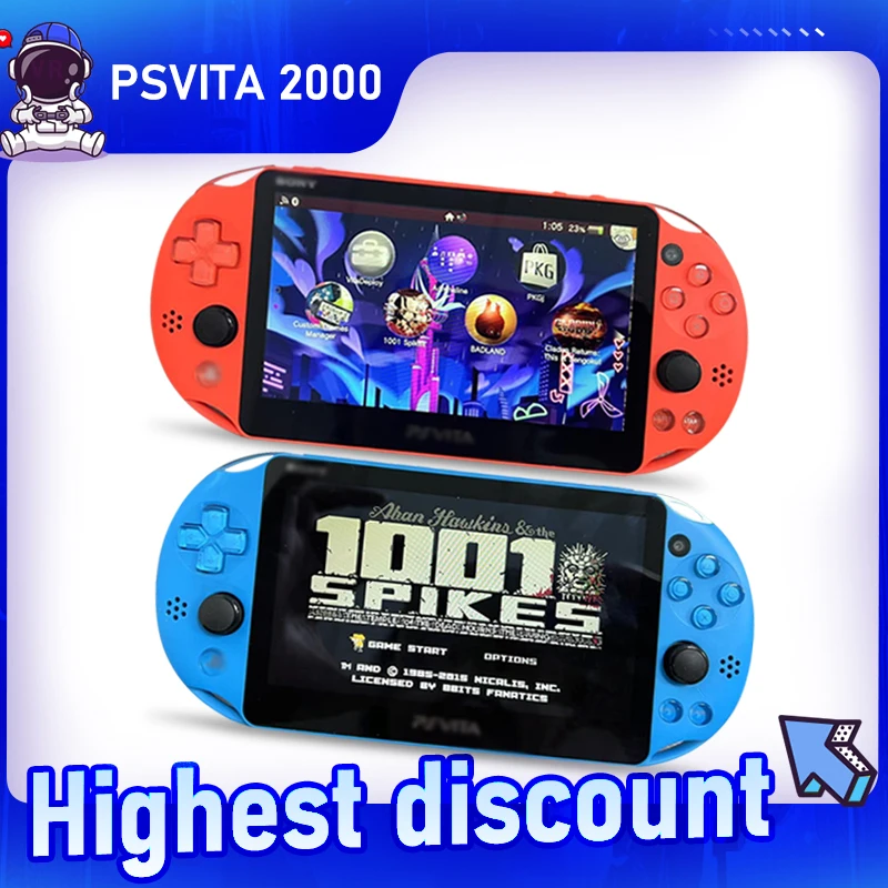 Original PSVITA 2000 / PSV2000 / ps vita / psvita Handheld Game Console Free Game Installation PSP Emulator Gaming Console