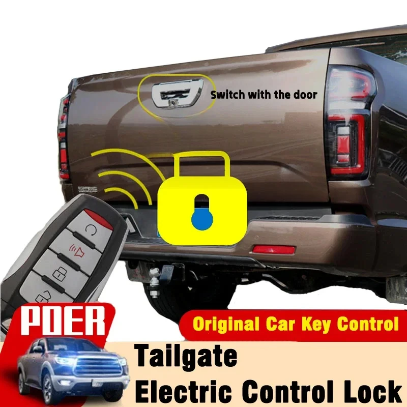 For GREAT WALL GWM Ute POER Automatic Power Tailgate Security Lock Electric Original Car Key Remote Control  Cars  Accesorios