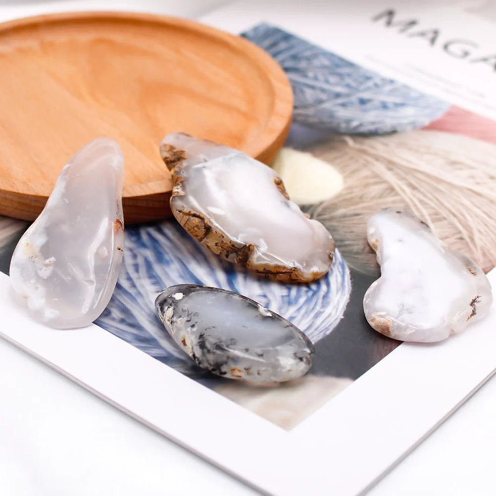 3 Pcs Agate Pendant Natural Stone Jewelry Irregular Shape Elegant Party Festival Decorative Neck naments Lasting