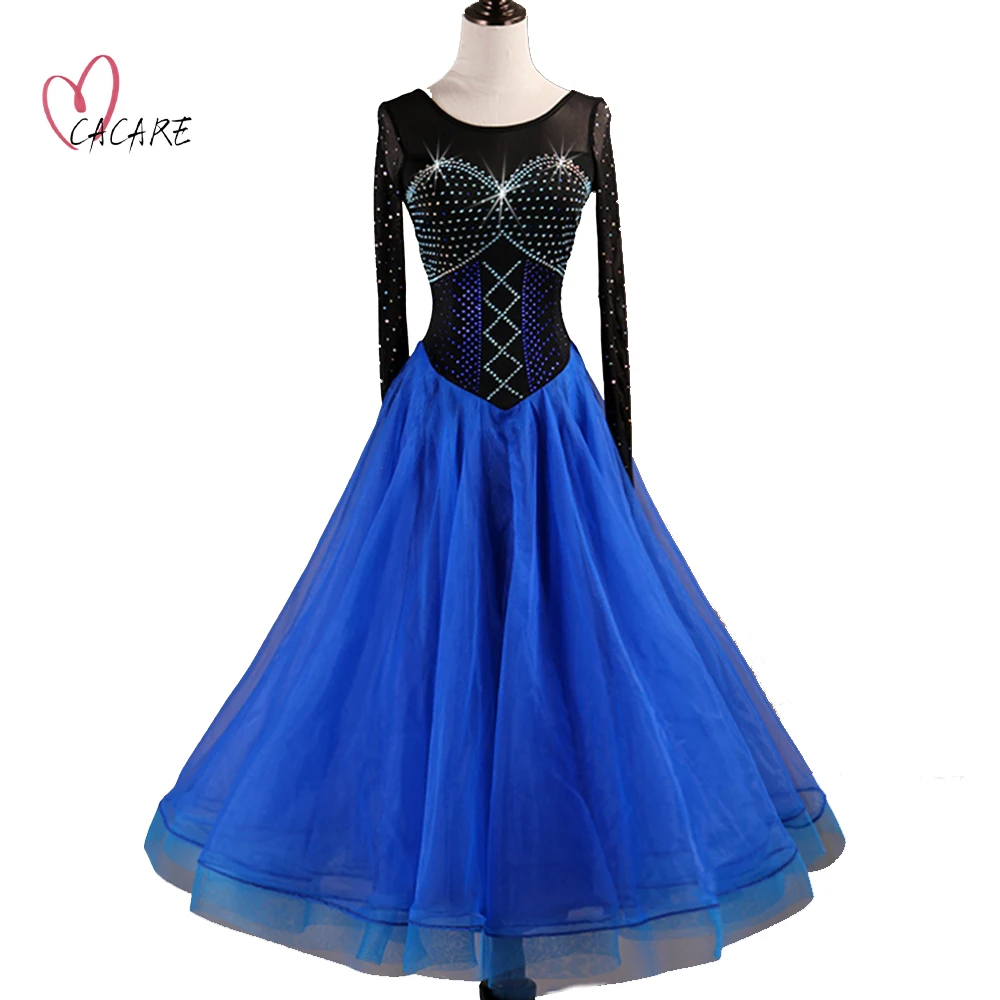 

Ballroom Dance Formal Dresses Long Woman Clothing Female Standard Dance Wear Costume Waltz Dress Modern Modern D0476 Customize