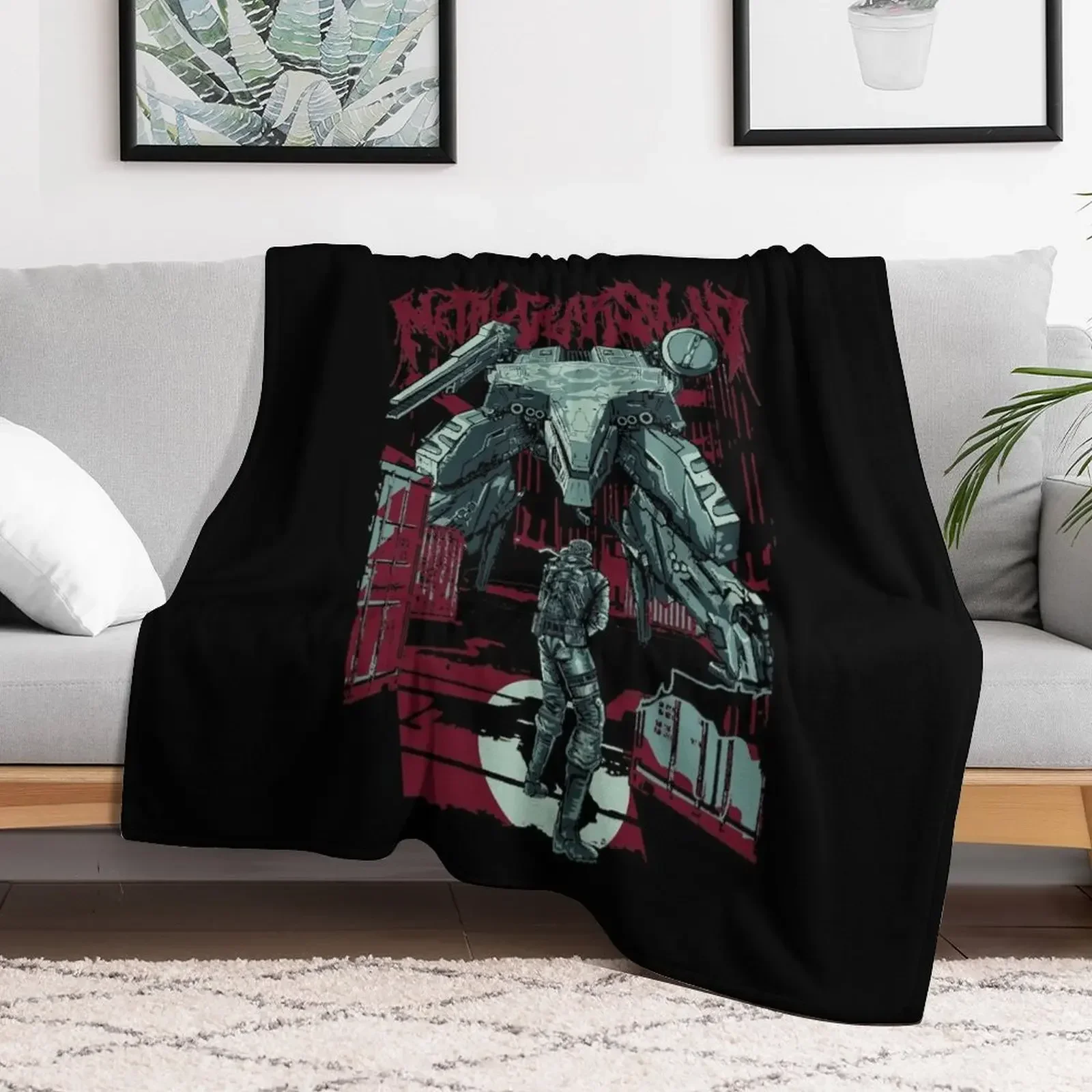 

Metal Gear Solid Classic Throw Blanket Loose Thin Flannel Fabric Blankets