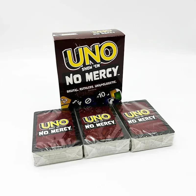 !UNO 2025 NO MERCY การ์ดเกมผู้เล่นหลายคน Family Party Boardgame ตลกเพื่อนความบันเทิงโป๊กเกอร์