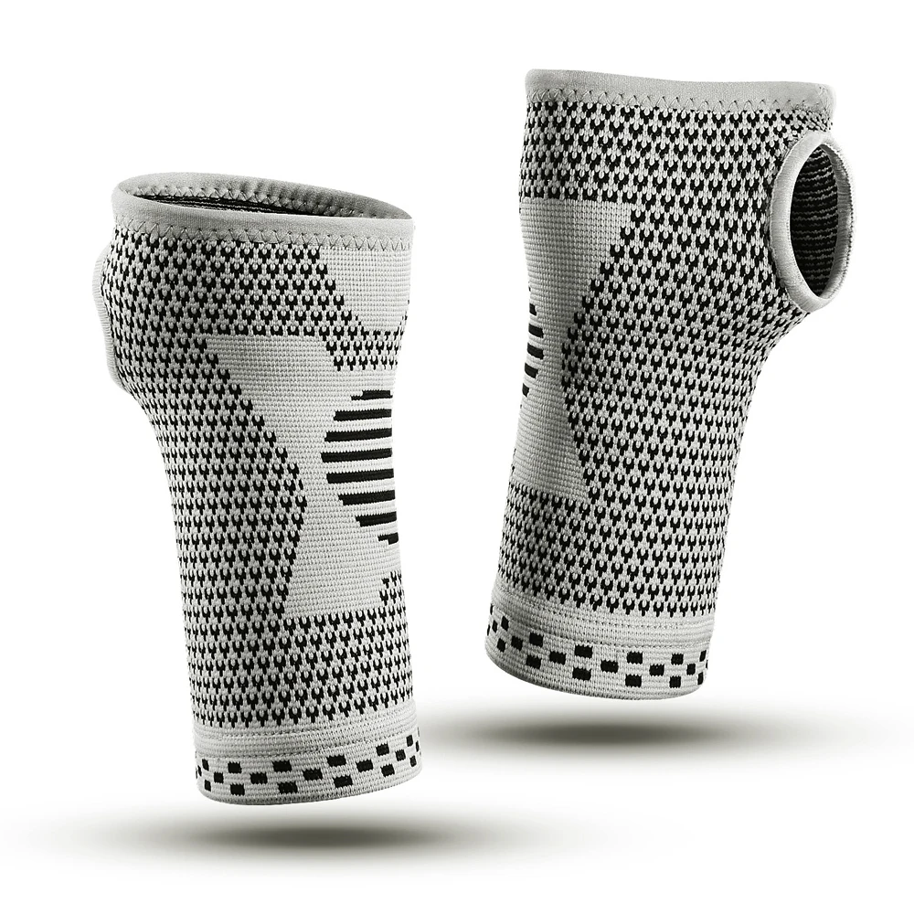 1/2Pcs Wrist Compression Sleeves for Carpal Tunnel and Pain Relief Treatment, Wrist Support for Women and Men. Breathable