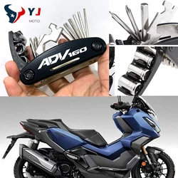 オートバイ修理用六角スポークセット,ドライバーツール,16 in 1,ホンダadv150,adv160,adv 350,adv 150, 160, 350