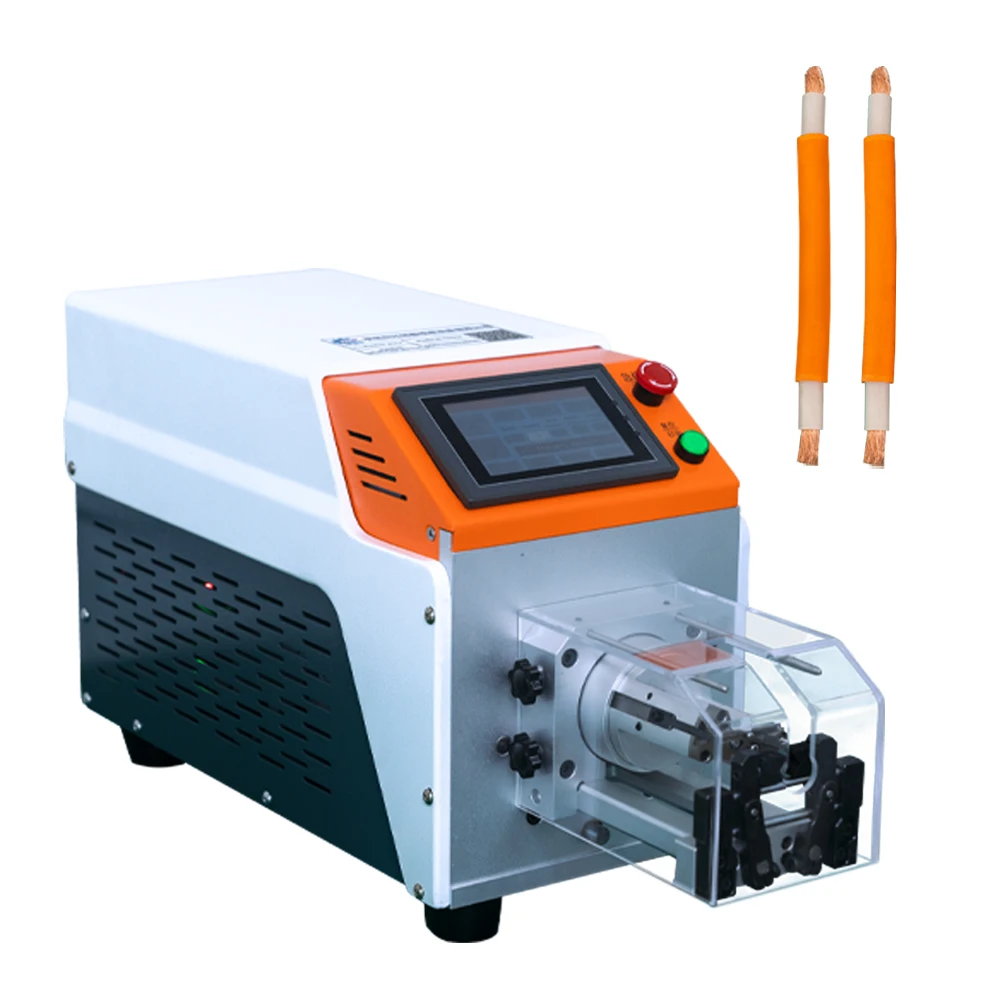 CHKJ-2025NEWXCX-6010 versión de arranque de Pedal semiautomática máquina peladora de cables Coaxial rotatorio pelador de cables coaxiales