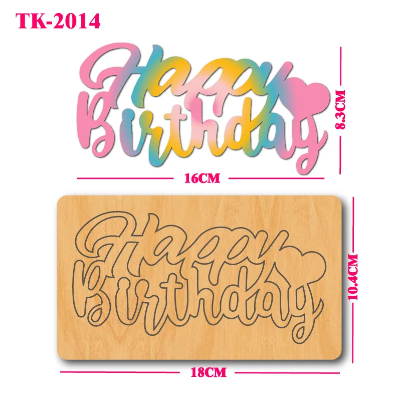 Letter decoration die-cutting mold, DIY cutting and embossing template/scrapbook paper card/wooden cutting mold