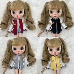 Blyth Dolls Clothing Fashion Jacket Casual Jacket Dolls Baseball Coat For Azone Ob22 Ob24 Ymy Body Licca Ob27 Doll (Only Coat)