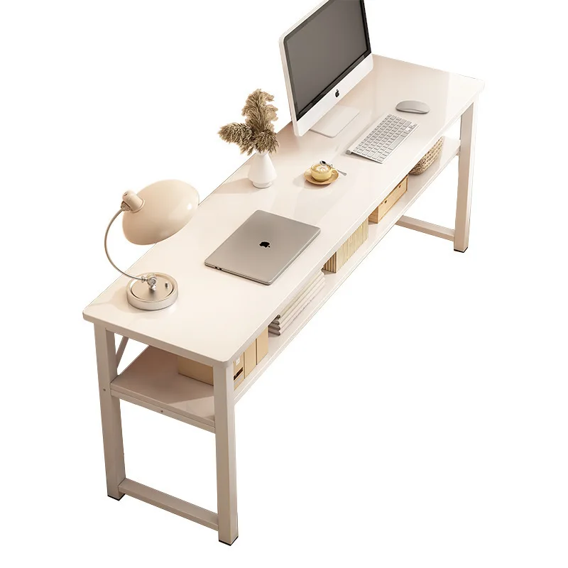 

Desk student study modern double household table rental room simple table computer table narrow against the wall long