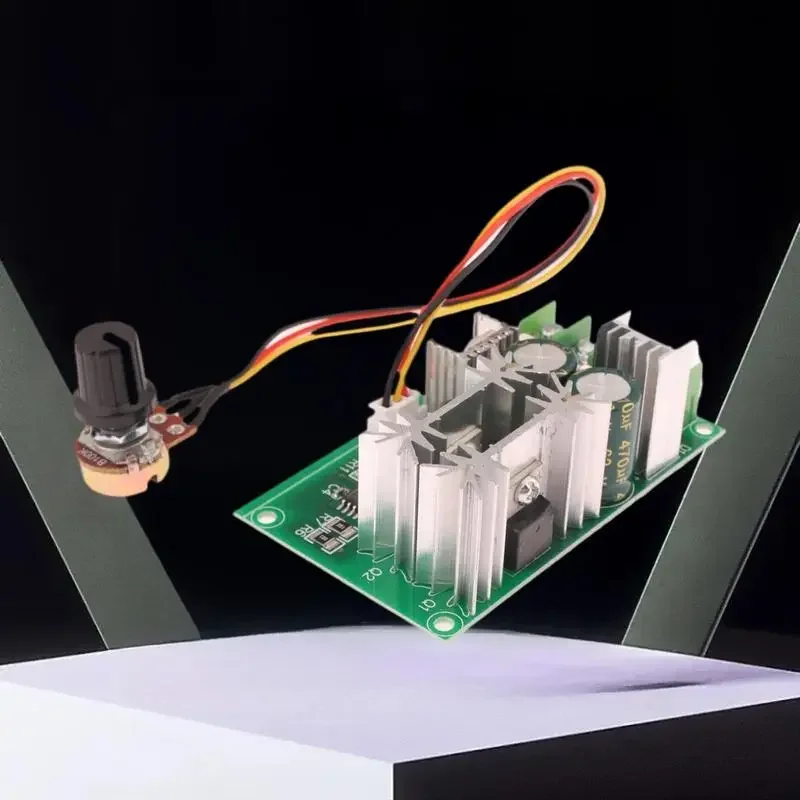مجموعة وحدة تحكم في سرعة المحرك PWM عالية الطاقة 20 أمبير، منظم تيار مستمر DC10-60V للتحكم في السرعة على محركات تيار مستمر 12 فولت 24 فولت 36 فولت 48 فولت #5