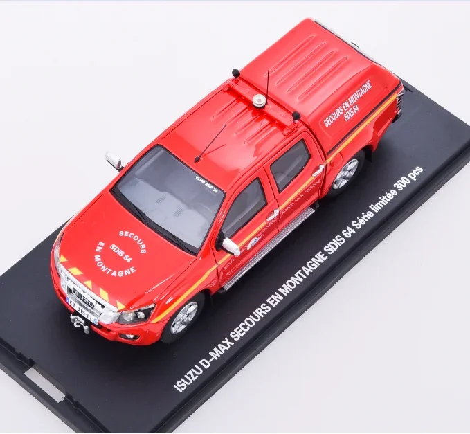 1:43 Resin RESCUE Car Model For D-MAX SECOURS EN MONTAGNE VLTT SAUVETAGE COTIER SDIS 64 07 04 Car Model Collection Gift