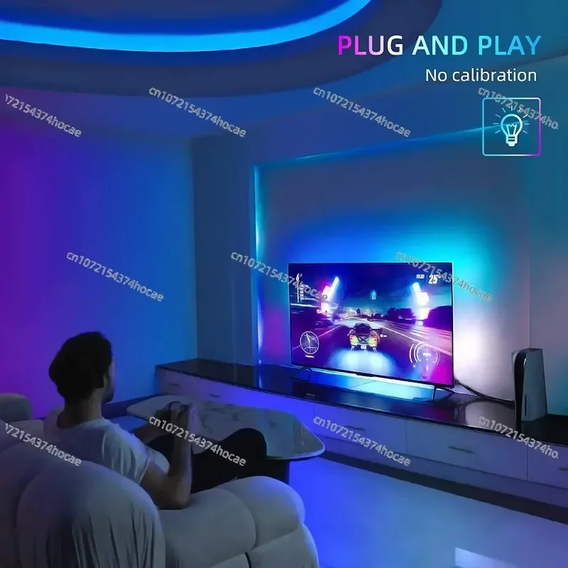 Lytmi for 91-120inch TV PC Gaming HDMI 2.0 Work with Alexa Google Assistant App Control NEO HDMI Sync Box with LED TV Backlight