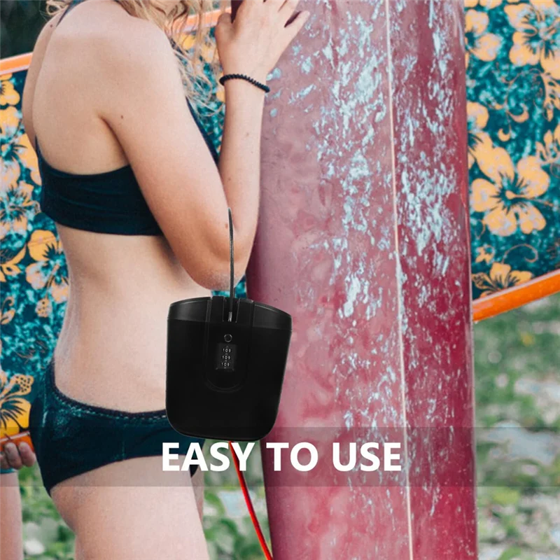 

ABMR-Portable Safe Lock Box Travel Safe Mini Beach Security Lock Box With Combination Lock Waterproof Key Lock Box Beach Safe