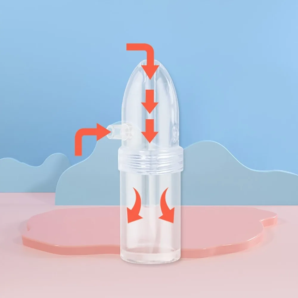 مخاط الأنف الطفل الأنف الشافطة غير الغازية الأنف تلميح Booger مزيلات الأنف مصاصة عائق الأنف الإغاثة مضخة يدوية #5