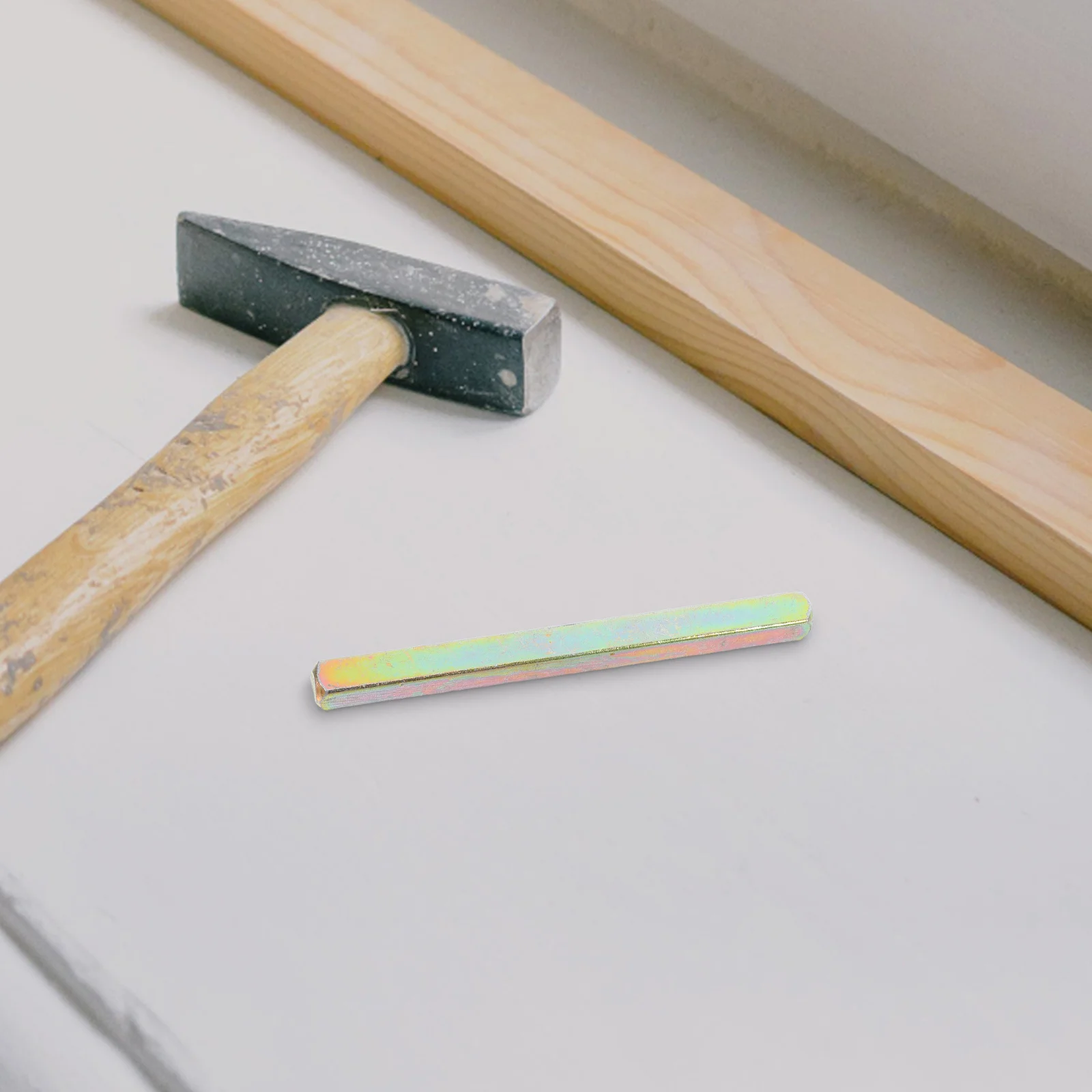 Door Lock Square Rod Core 8x100mm Durable Lock Mechanism Connecting Rod for Home Office Security Door Hardware