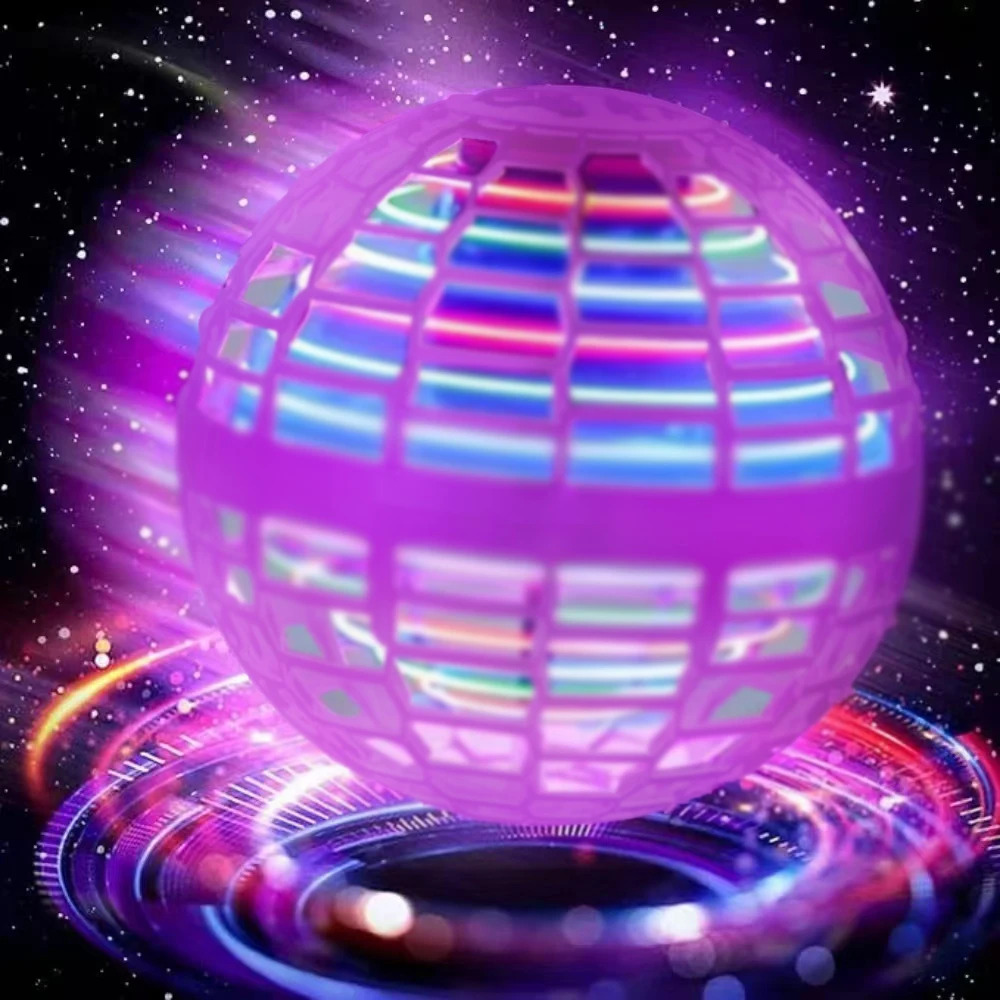 Flying Orb Boomerang Ball LED Lights Flying Spinner Drone Magic Ball Flying Ball Toy Luminous Toys Halloween Kids Birthday Gifts