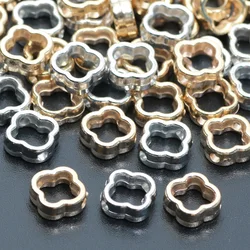 100pcs 7mm Hollow Flower Frame Beads CCB Loose Spacer Beads For Jewelry Making DIY Necklace Bracelets Charm Handmade Accessories