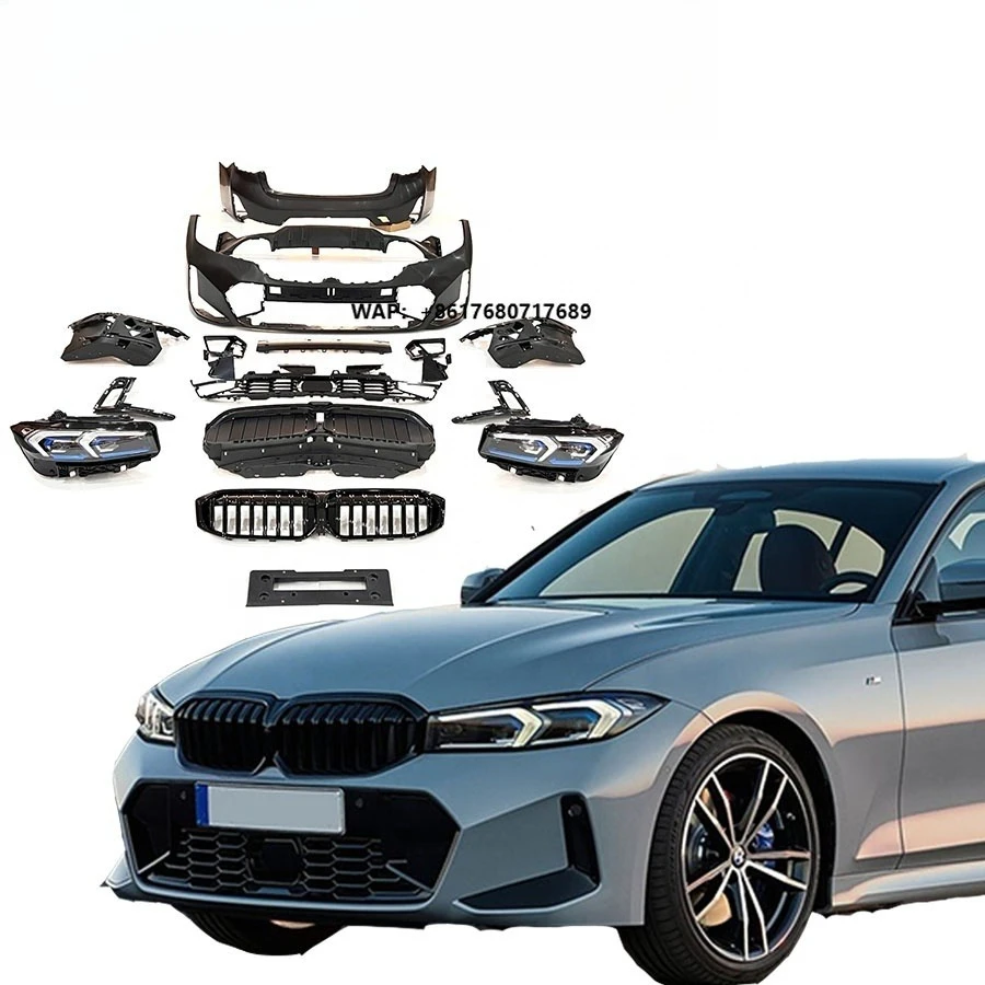 2019-2022 Year 3 Series G20 Upgrade 2023 Year G20 LCI Body Kit Front Bumper Rear Bumper Diffuser Splitter Grille Headlights Car