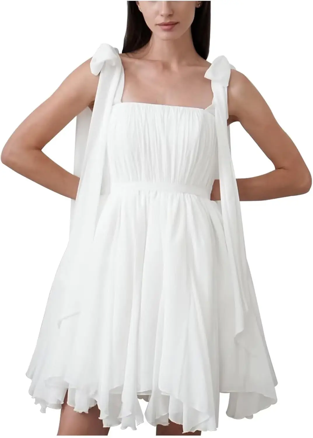 women's-chiffon-wide-shoulder-strap-wedding-dresses-for-bride-with-bow-mini-formal-dress-a-line-engagement-graduation-dress