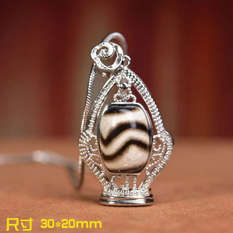 Naszyjnik z zawieszką z naturalnego agatu i tygrysiego oka z zapięciem, prosty i stylowy naszyjnik unisex.