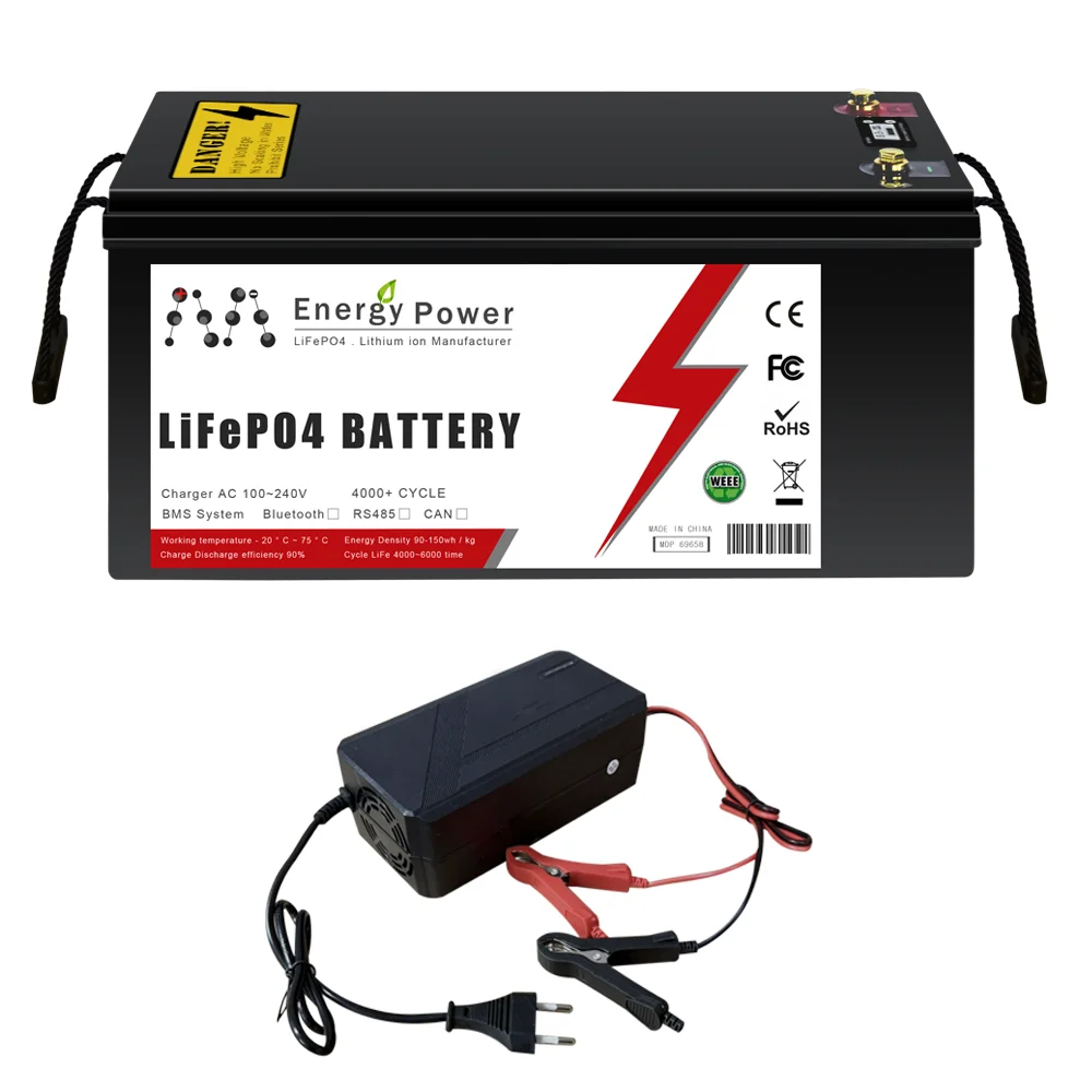 48V 100Ah LiFePO4-Akkupack mit integriertem 100A BMS und 58,4V-Ladegerät, 6000+ Zyklen, Lithium-Eisenphosphat-Akku für Solar-Heimspeicher, netzunabhängige Wechselrichter, Wohnmobile, Yachten, Boote