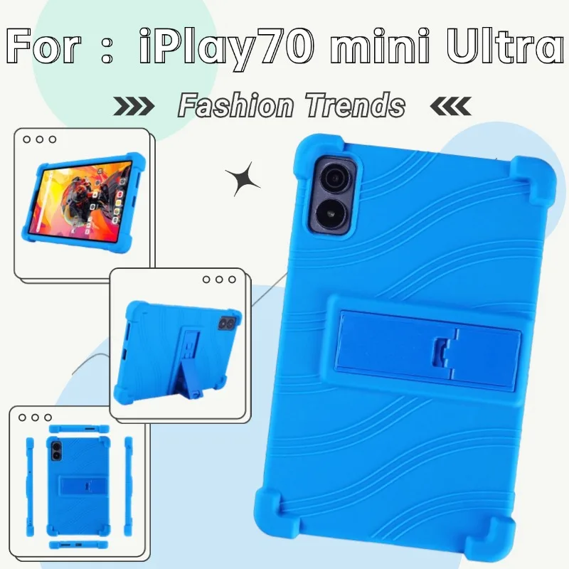 Capa para tablets para ALLDOCUBE IPlay 70 Mini Ultra 8,8 polegadas Super à prova de choque capa de suporte de silicone macio