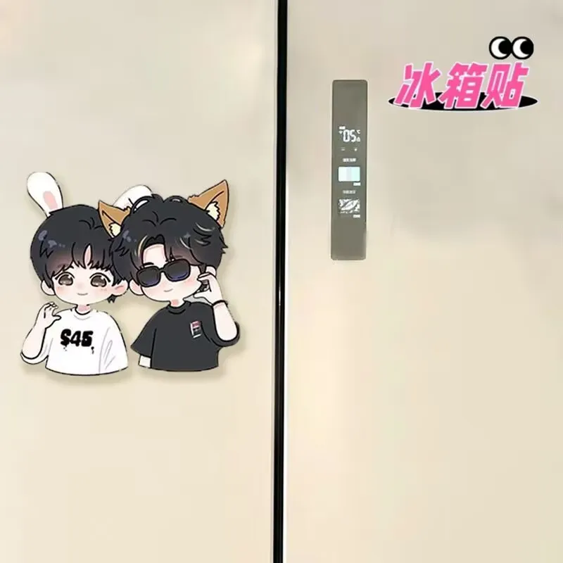 "الحب العكسي" " Zhan Xuan Liu Xuan Cheng" مغناطيس الثلاجة من الأكريليك يجذب مغناطيسي لتزيين غرفة المعيشة والإبداع