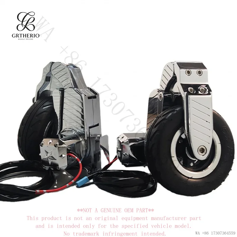 Chrome Motorcycle Rear Smaller Landing Gear Auxiliary Stabilizer Training Wheels Anti-fall Parking Support