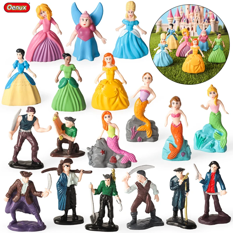 Oenux Kreative Fluch der Karibik Meerjungfrau Prinzessin Modell Action Figur Figuren Kuchen Topper Kind Spielzeug Halloween Geschenk