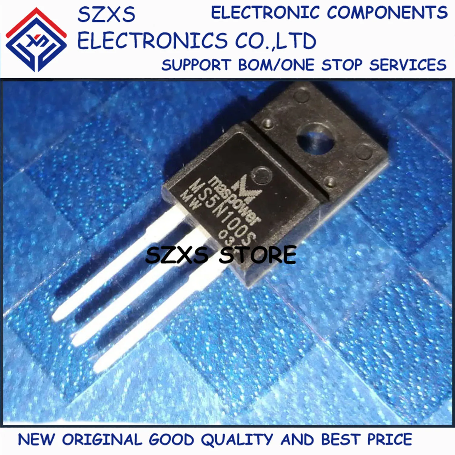 

New Original 10Pcs MS5N100S TO-220F 1000V 5A MOSFET Field-effect Transistor In Stock Electronic Components Good Quality