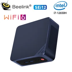 Beelink SEi 12 Mini PC Intel 12th Gen i5-12450H i7-12650H 16GB DDR4 500GB SEi 12 Max i7 12700H NVME SSD 1000M Desktop Computer