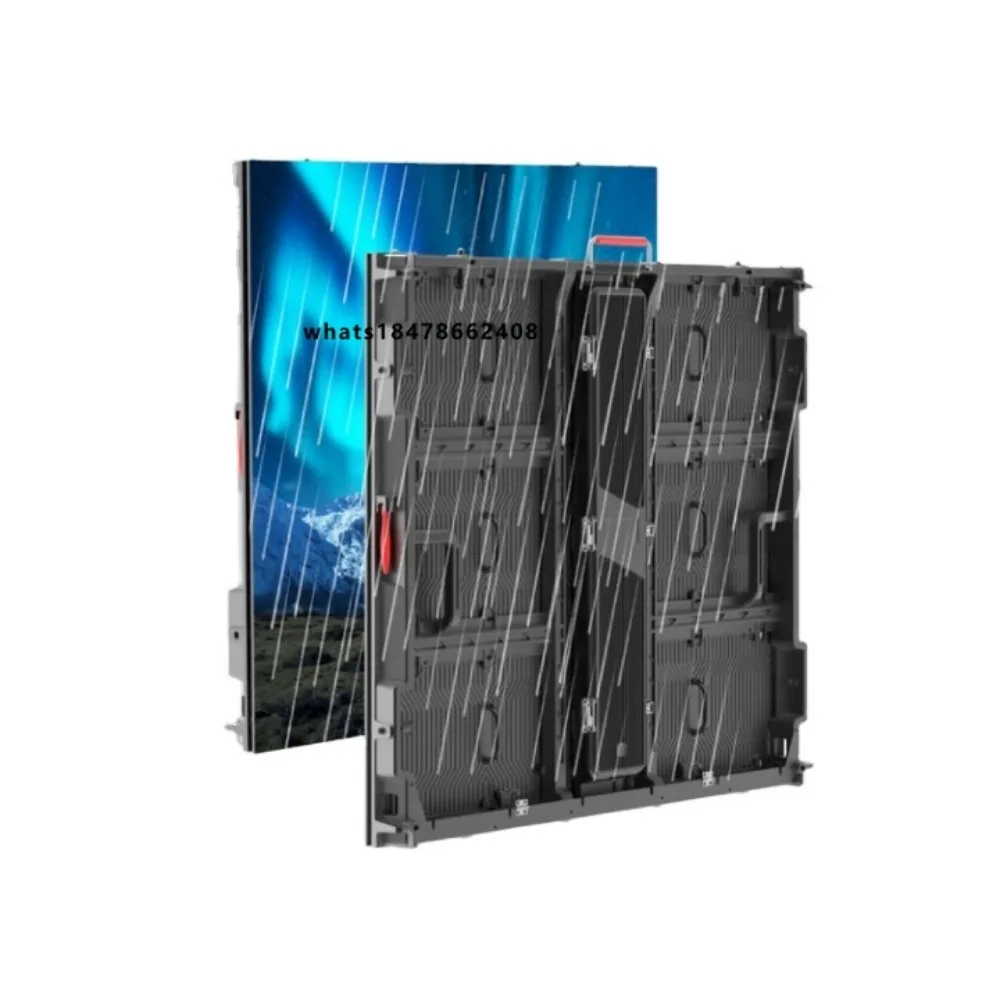 P8 IP65 outdoor high definition LED display 960 * 960mm full color iron cabinet self-service commercial digital screen